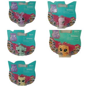 Lot of 5 Littlest Pet Shop Mini Scale Sheep Puppy Swan Bunny Bear Ages 4+ NEW